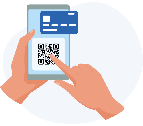 Illustration paiement à table via QR Code